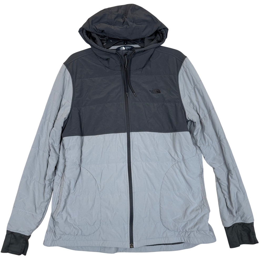 The North Face Hooded Jacket XL 27.5in Colorblock Grey Black Gorpcore Sporty